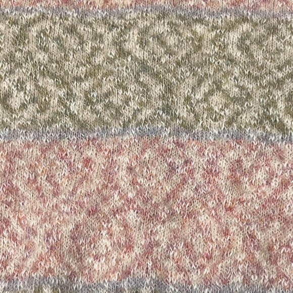 Pringle of Scotland Pastel Striped Cardigan, Wool Cotton, 40 S/M - Picture 7 of 9